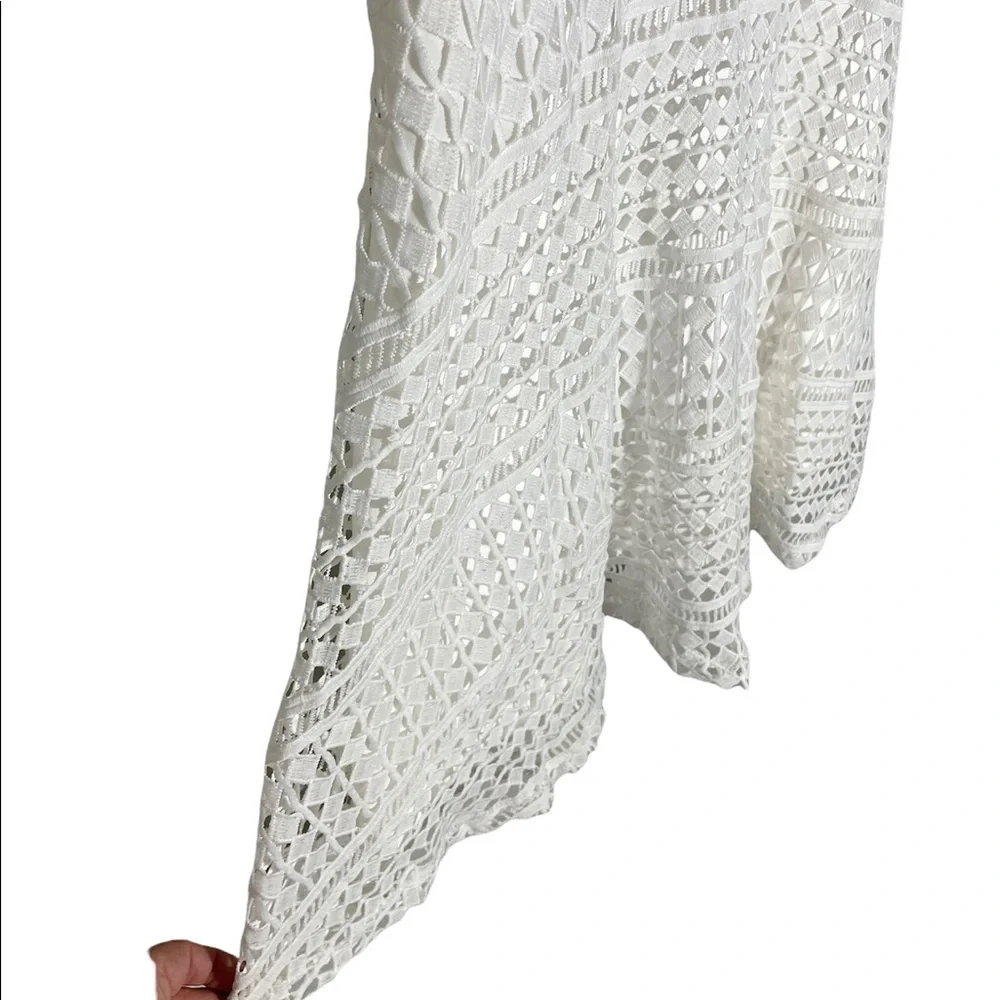 Lulu’s White Crochet Lace Skater Dress - Picture 4 of 10